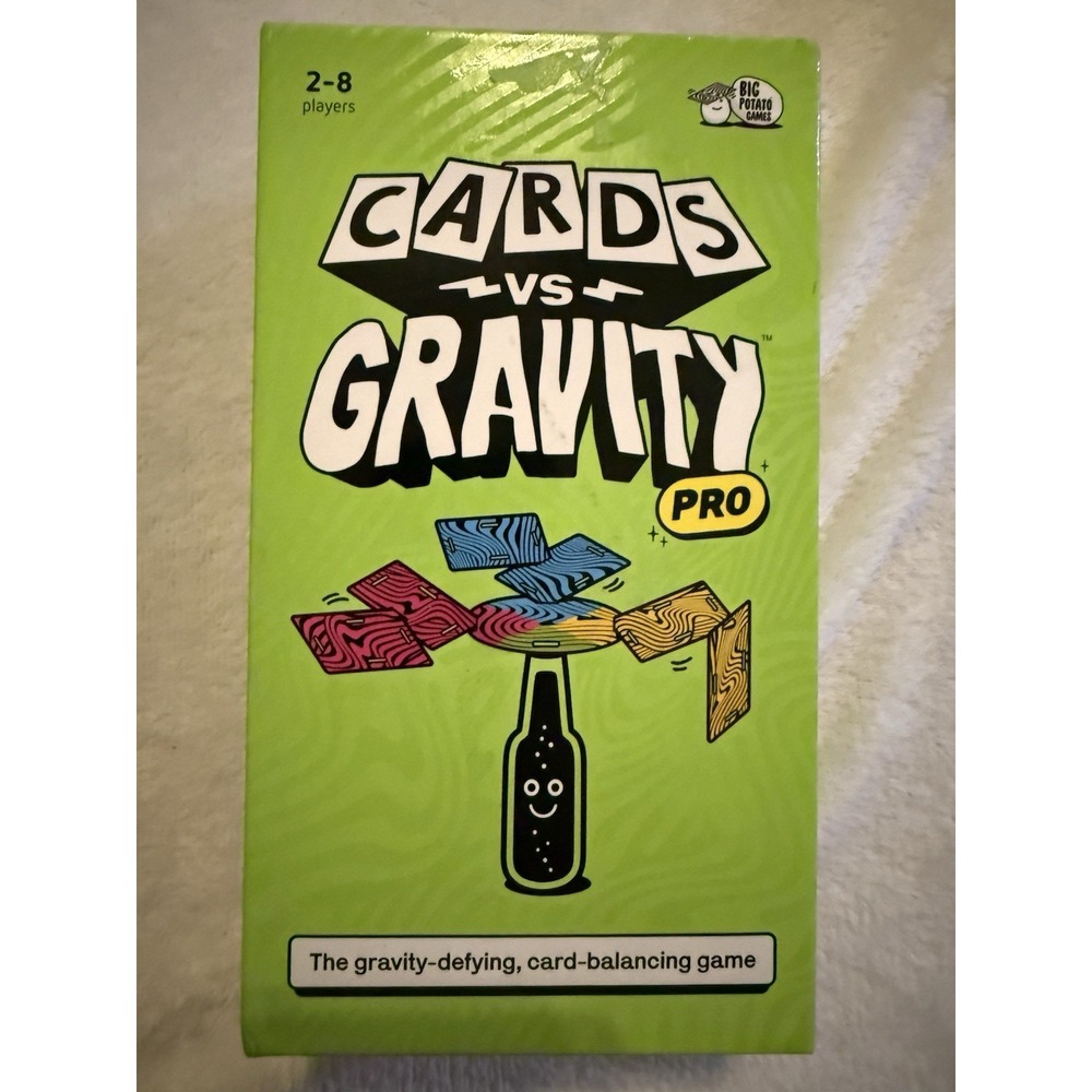 Cards vs. Gravity Pro The Gravity Defying Card-Balancing Game 2-8 Players Family
